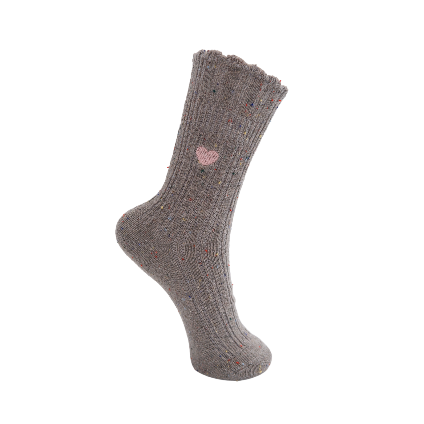 Black Colour Herz-Socken Calisa