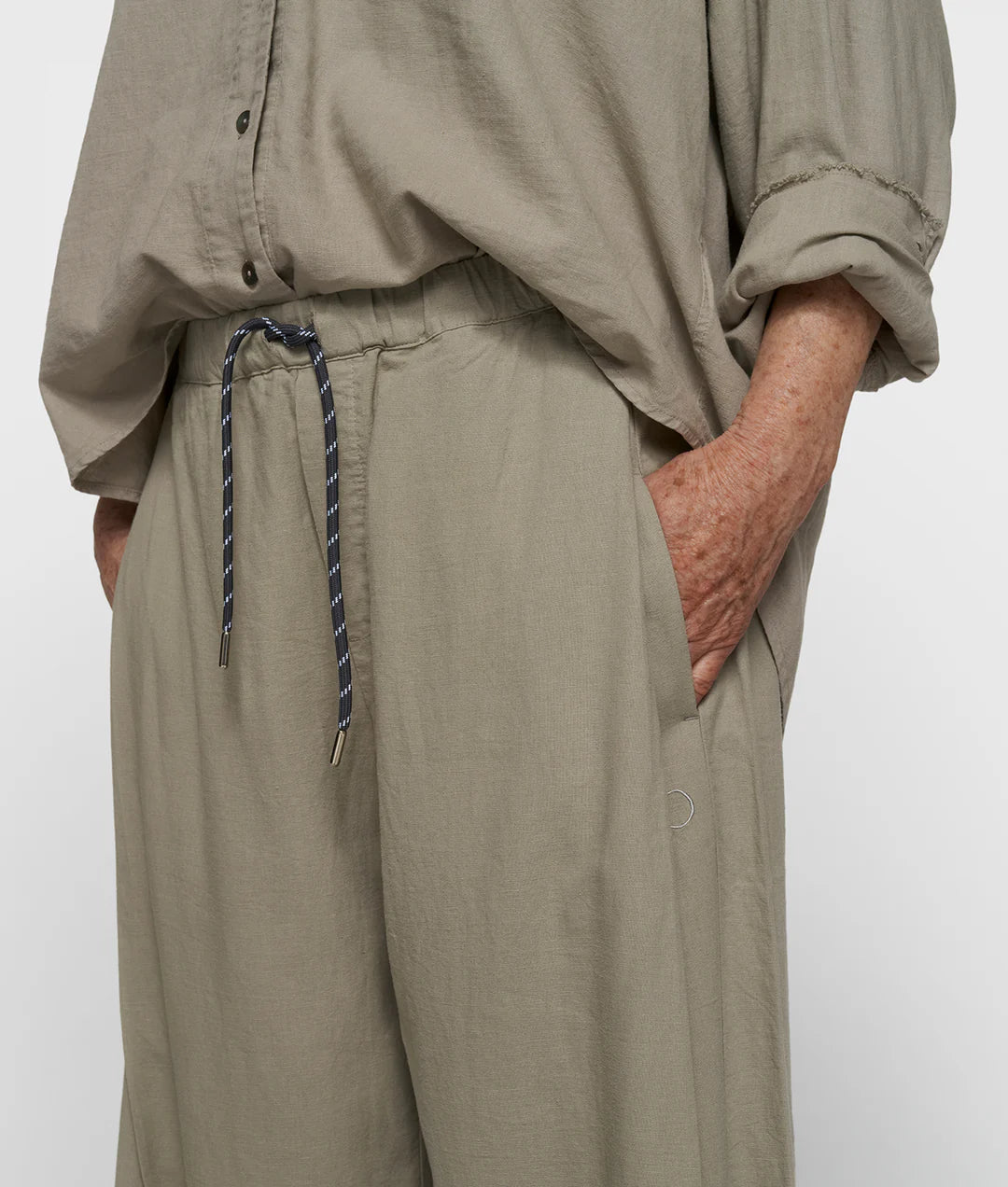 10 DAYS Cotton Linen Pants Slit