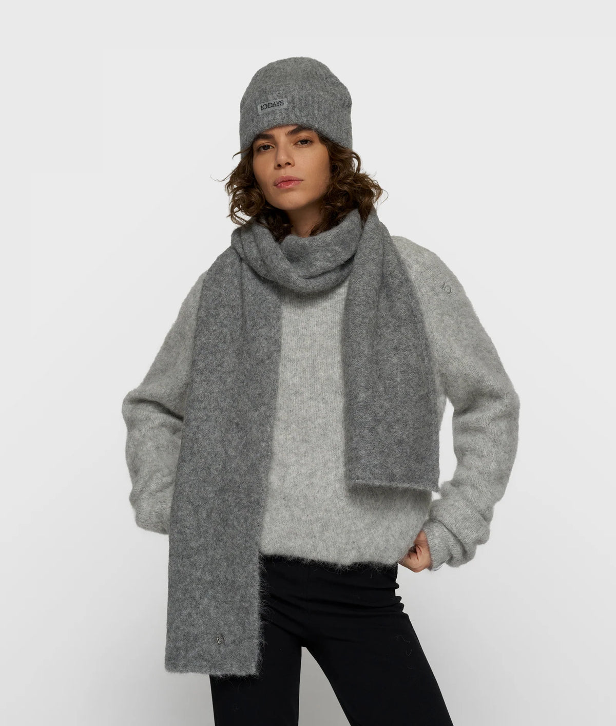 10 DAYS Schal aus Alpakamix - Hairy Knit Scarf