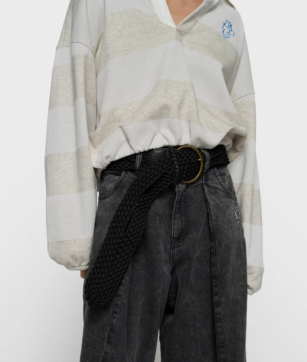 10 DAYS Ballonsweater mit Streifen