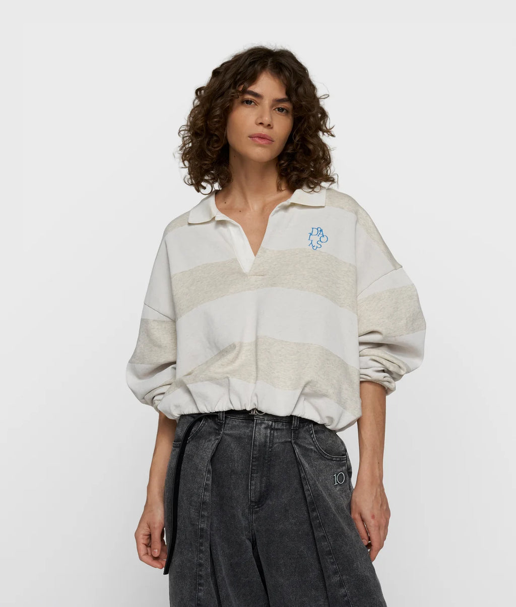 10 DAYS Ballonsweater mit Streifen