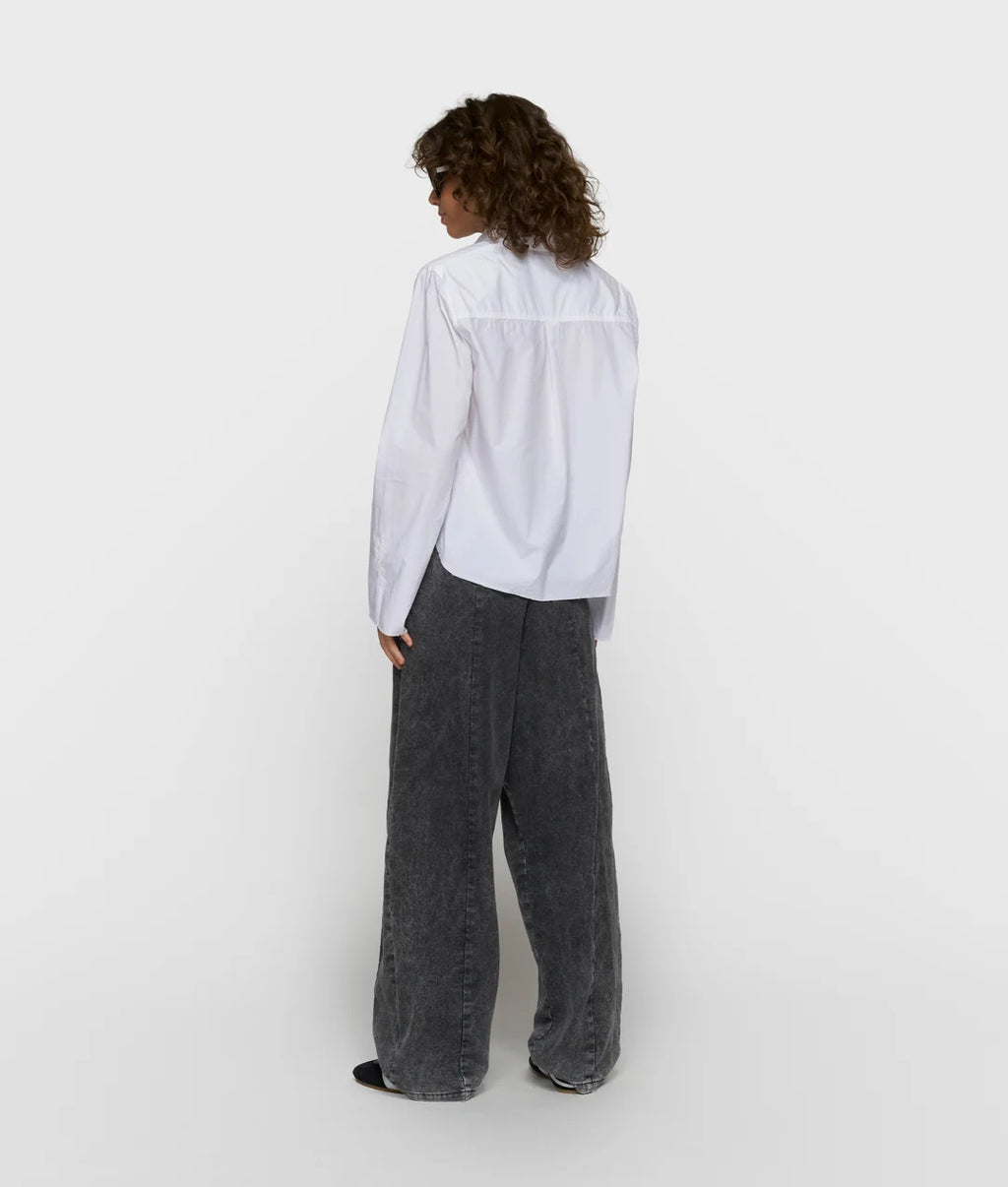 10 DAYS Cropped Bluse mit Schulterpolster