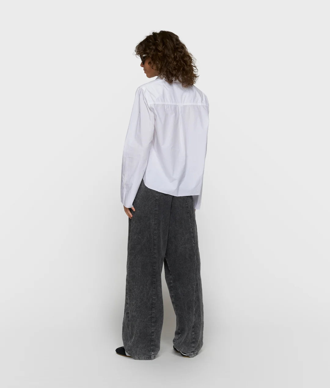10 DAYS Cropped Bluse mit Schulterpolster