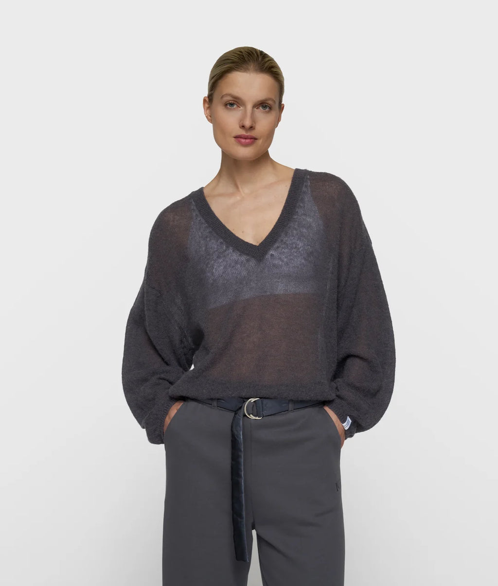 10 DAYS Dünner Strickpullover mit V-Ausschnitt
