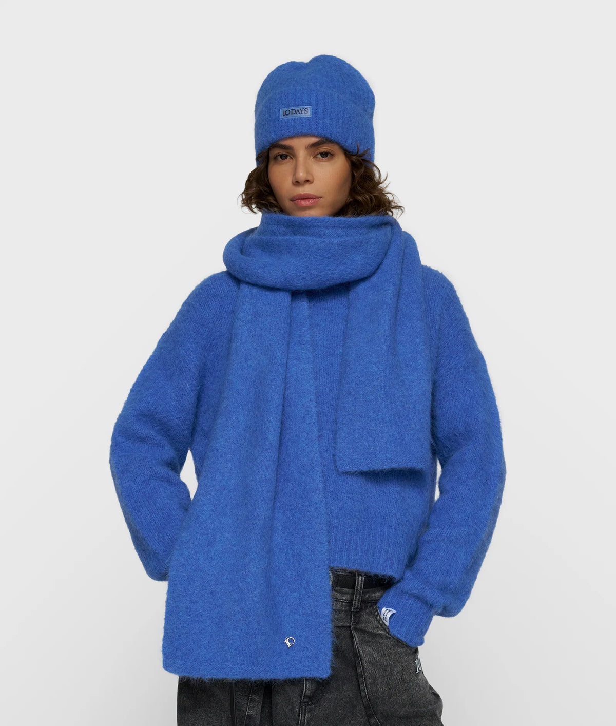 10 DAYS Schal aus Alpakamix - Hairy Knit Scarf