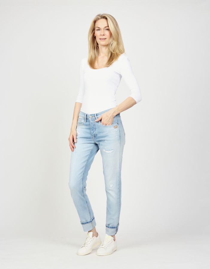 GANG Jeans Nica boyfriend fit - sunny sky destroy