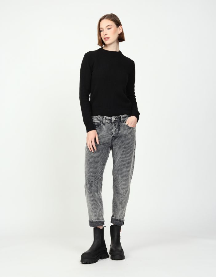 GANG NICA Cropped Boyfriend black brina