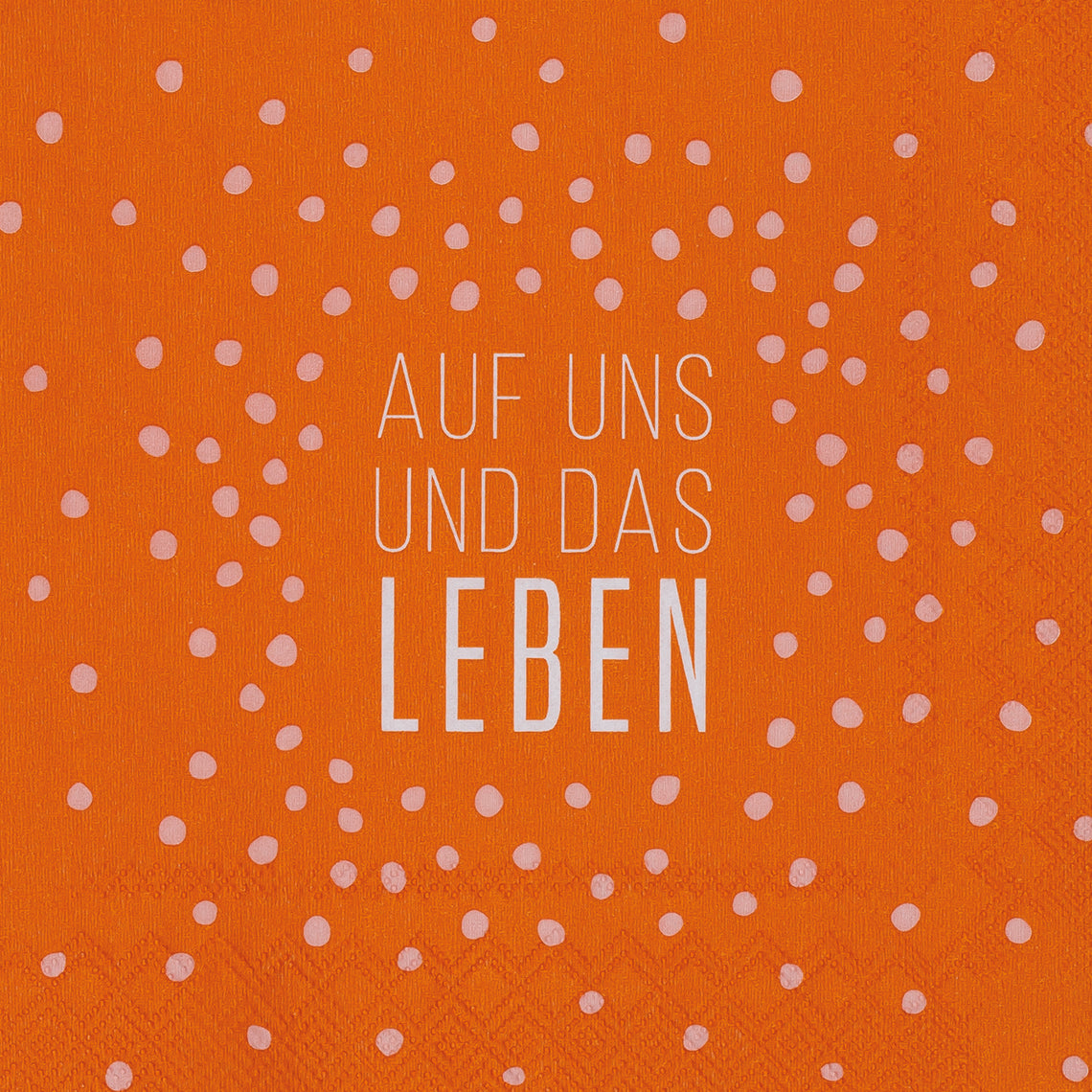 räder COCKTAILSERVIETTEN "AUF UNS UND DAS LEBEN"