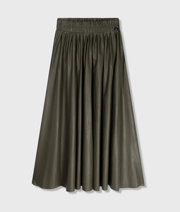 10 DAYS Leather Look Pleated Skirt in 2 Farben