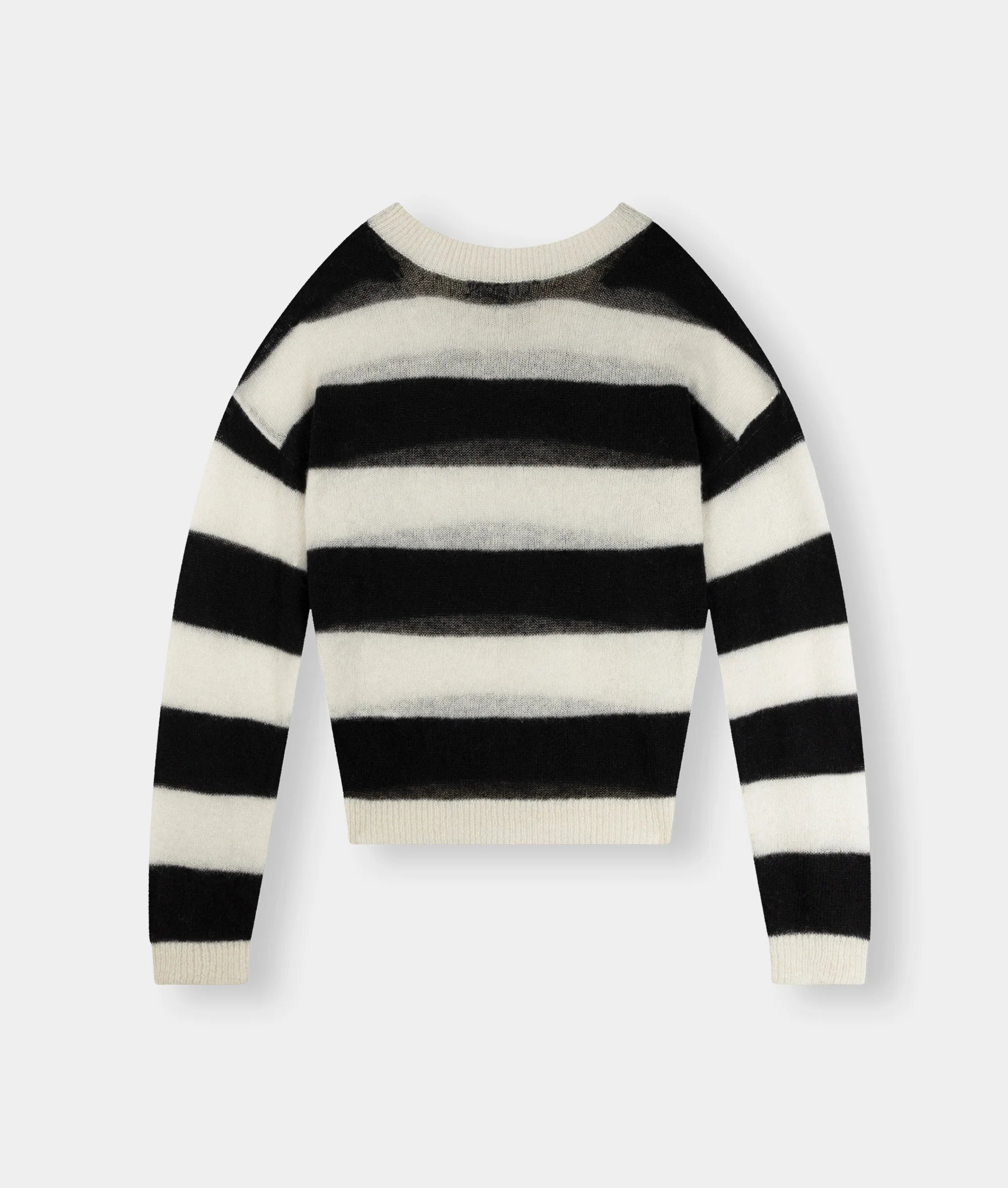 10 DAYS Pullover Thin Knit Sweater Block Stripe