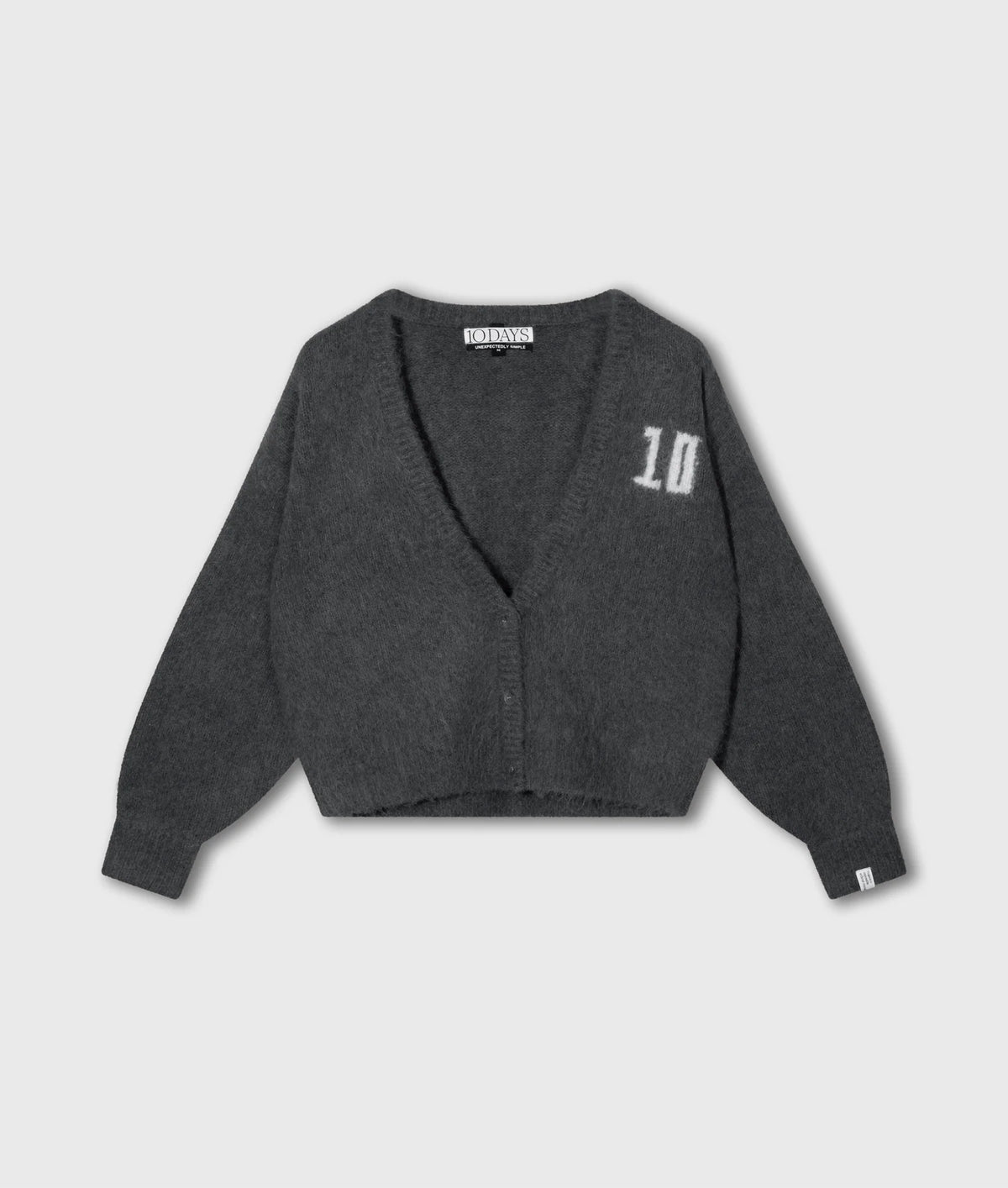 10 DAYS Hairy Knit Cardigan