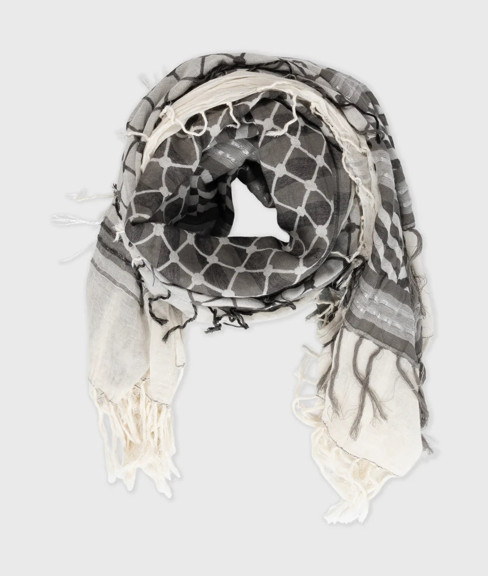 10 DAYS Check Scarf sage