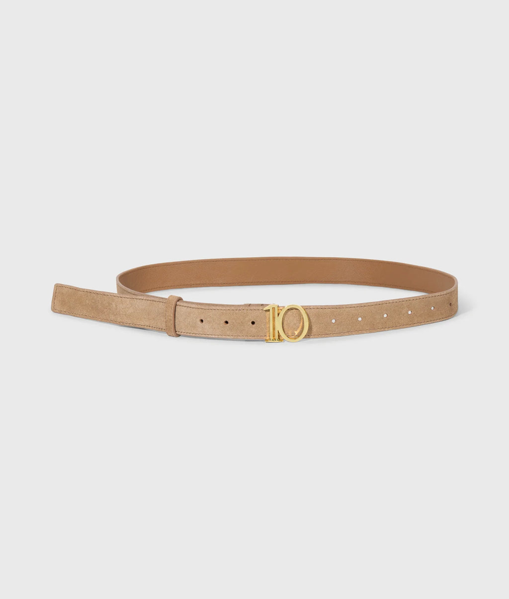 10 DAYS Monogram Belt Suede