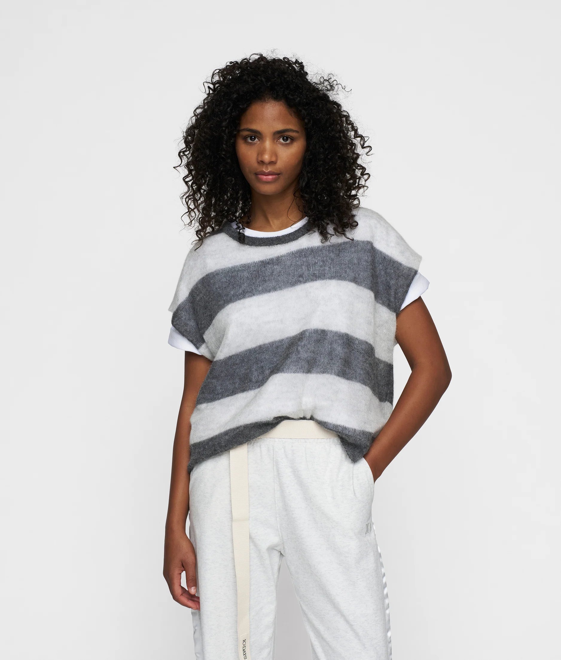 10 DAYS Thin Knit Tee