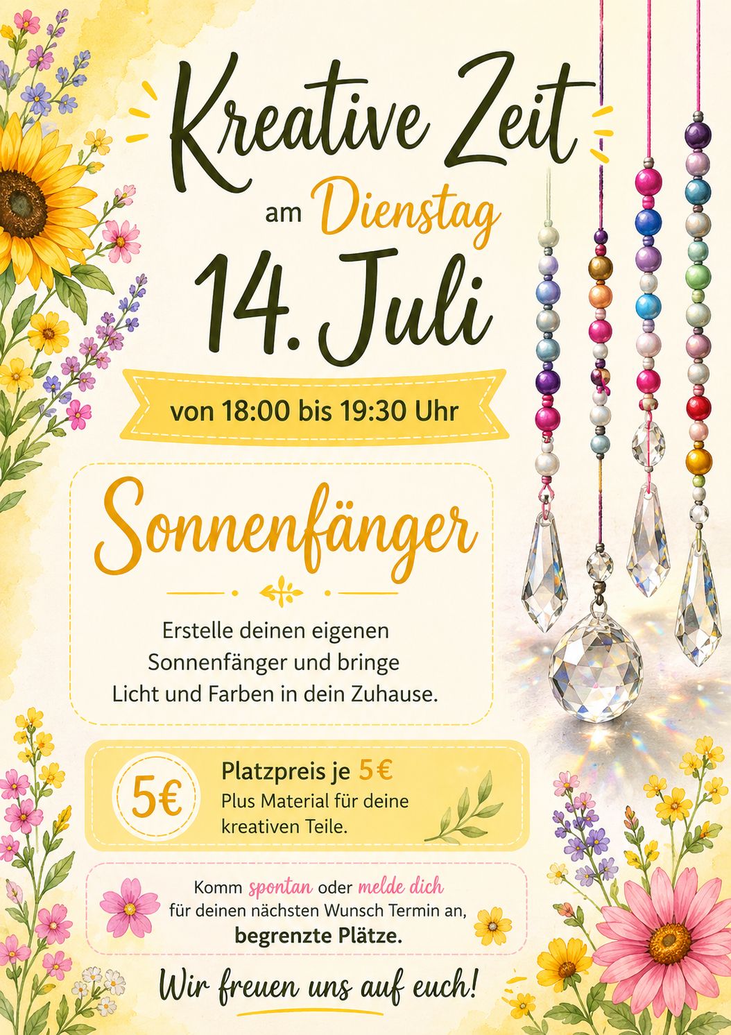 Kreative Dienstage im Juli