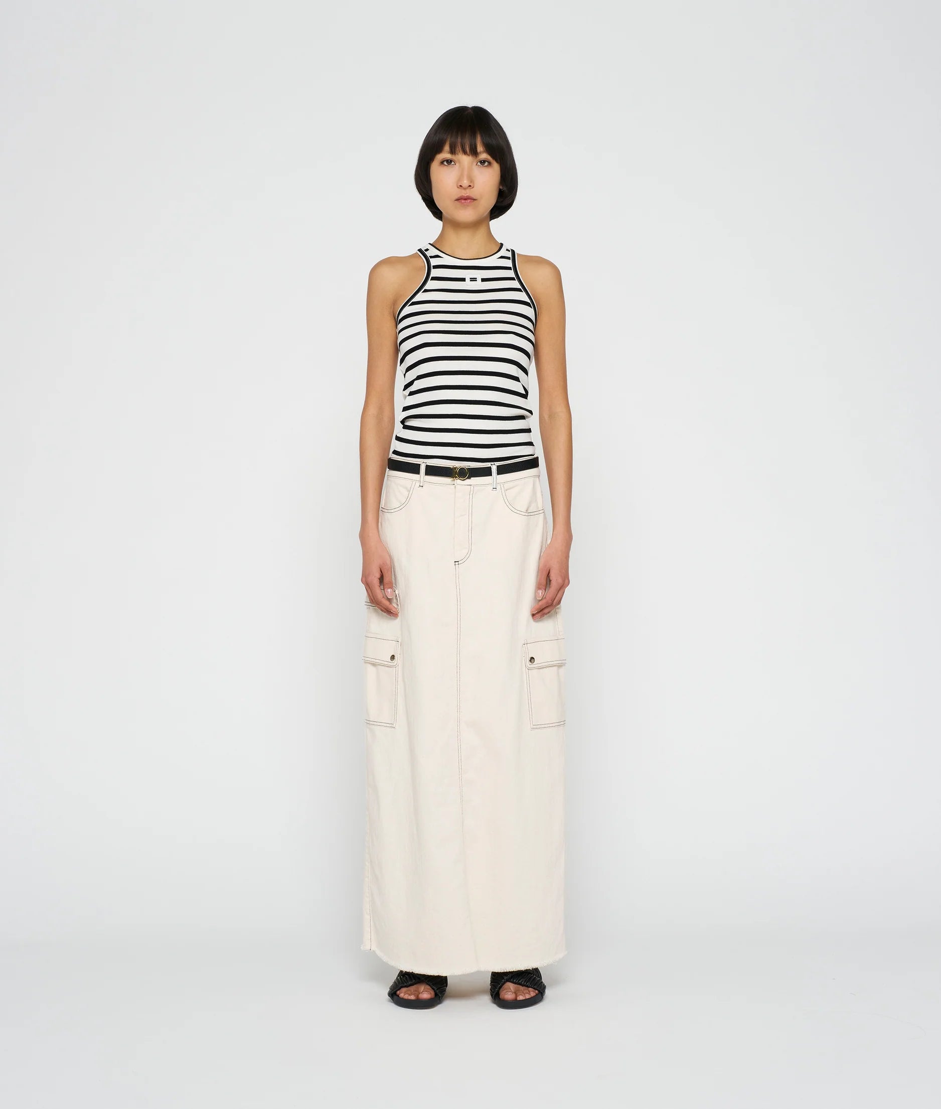 10 DAYS Tank Top Rib Stripe