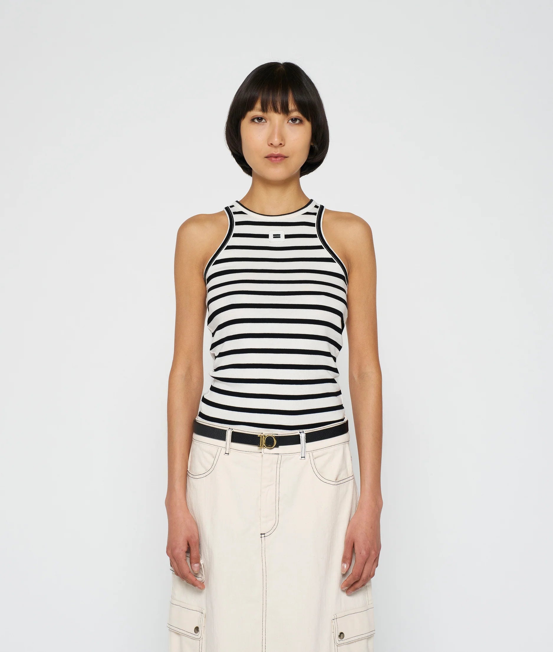10 DAYS Tank Top Rib Stripe