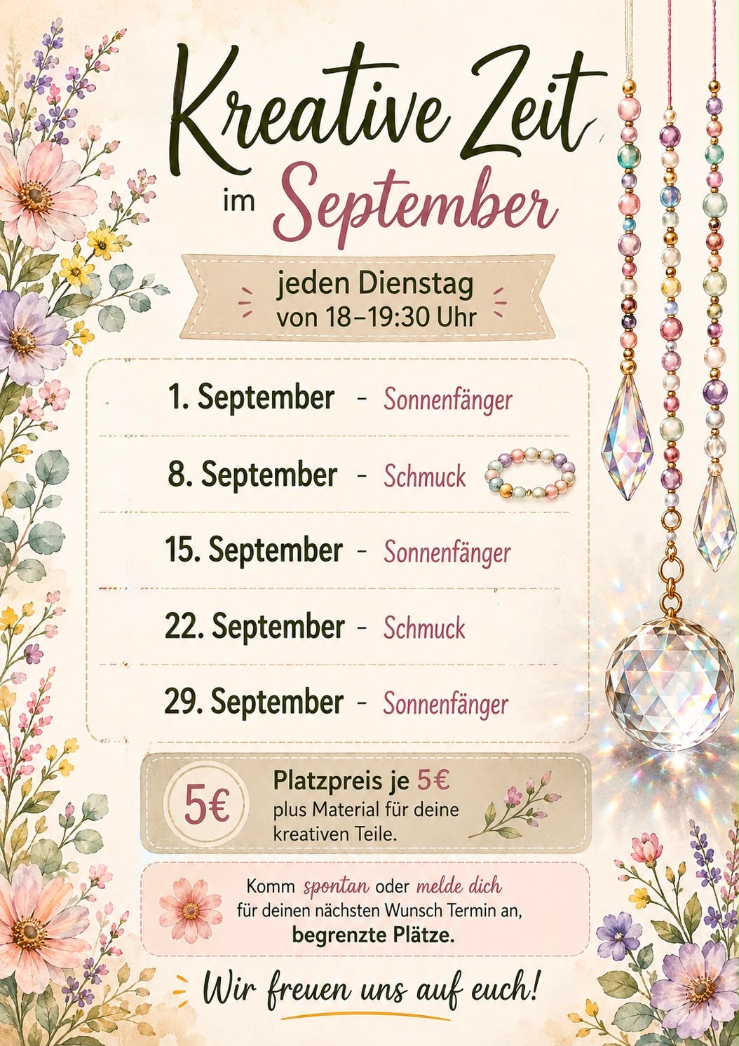 Kreative Dienstage im September