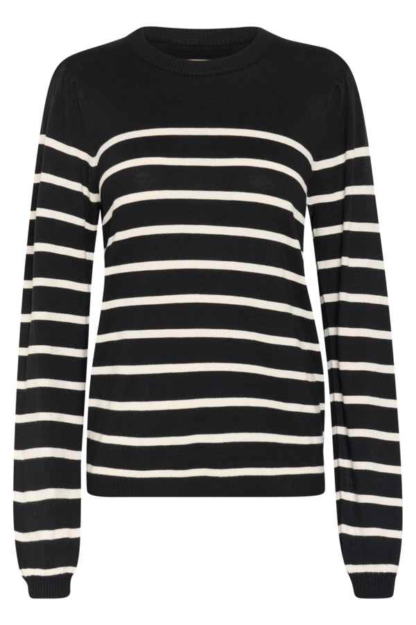 CULTURE Pullover Annemette black/whitecap