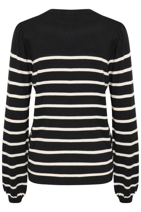 CULTURE Pullover Annemette black/whitecap