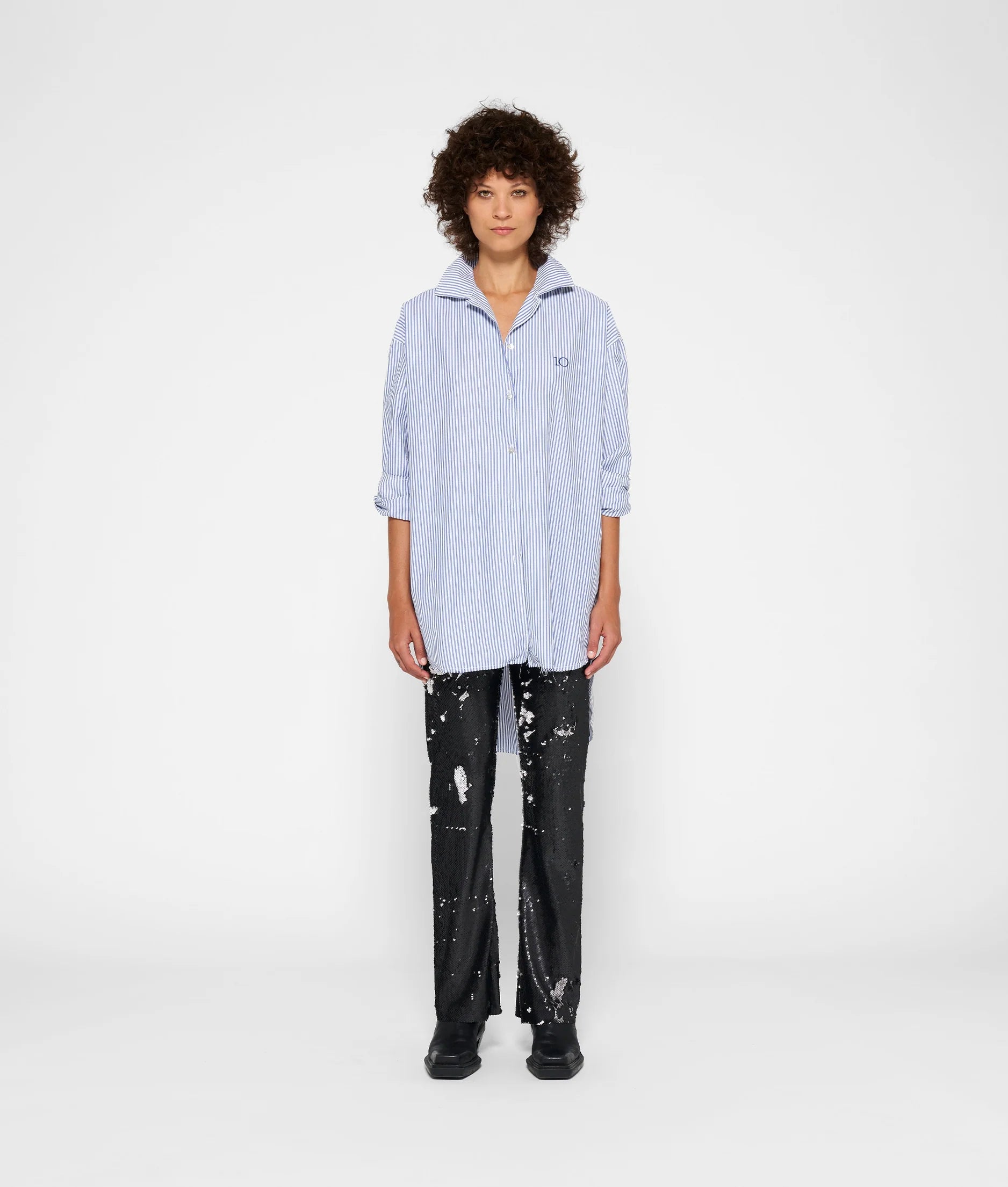 10 DAYS Bluse Oversized Shirt Stripes