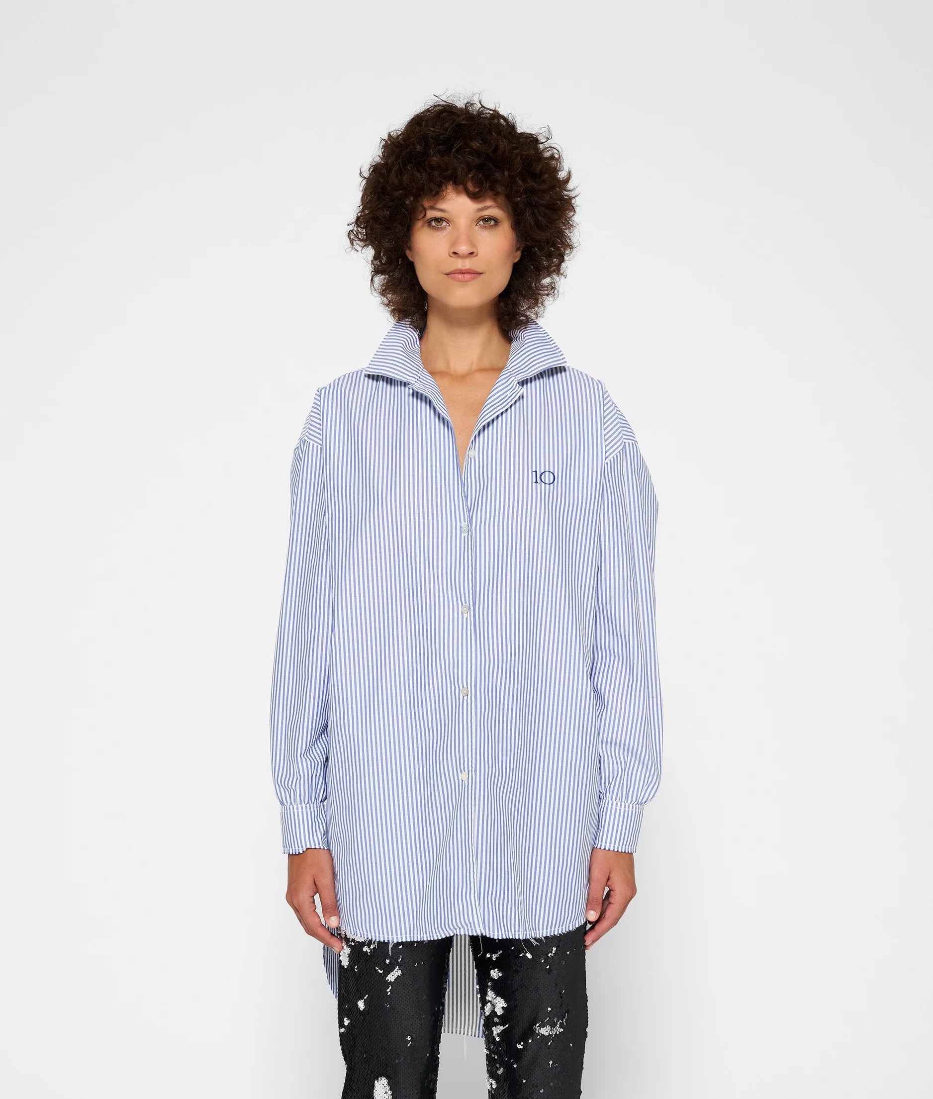 10 DAYS Bluse Oversized Shirt Stripes