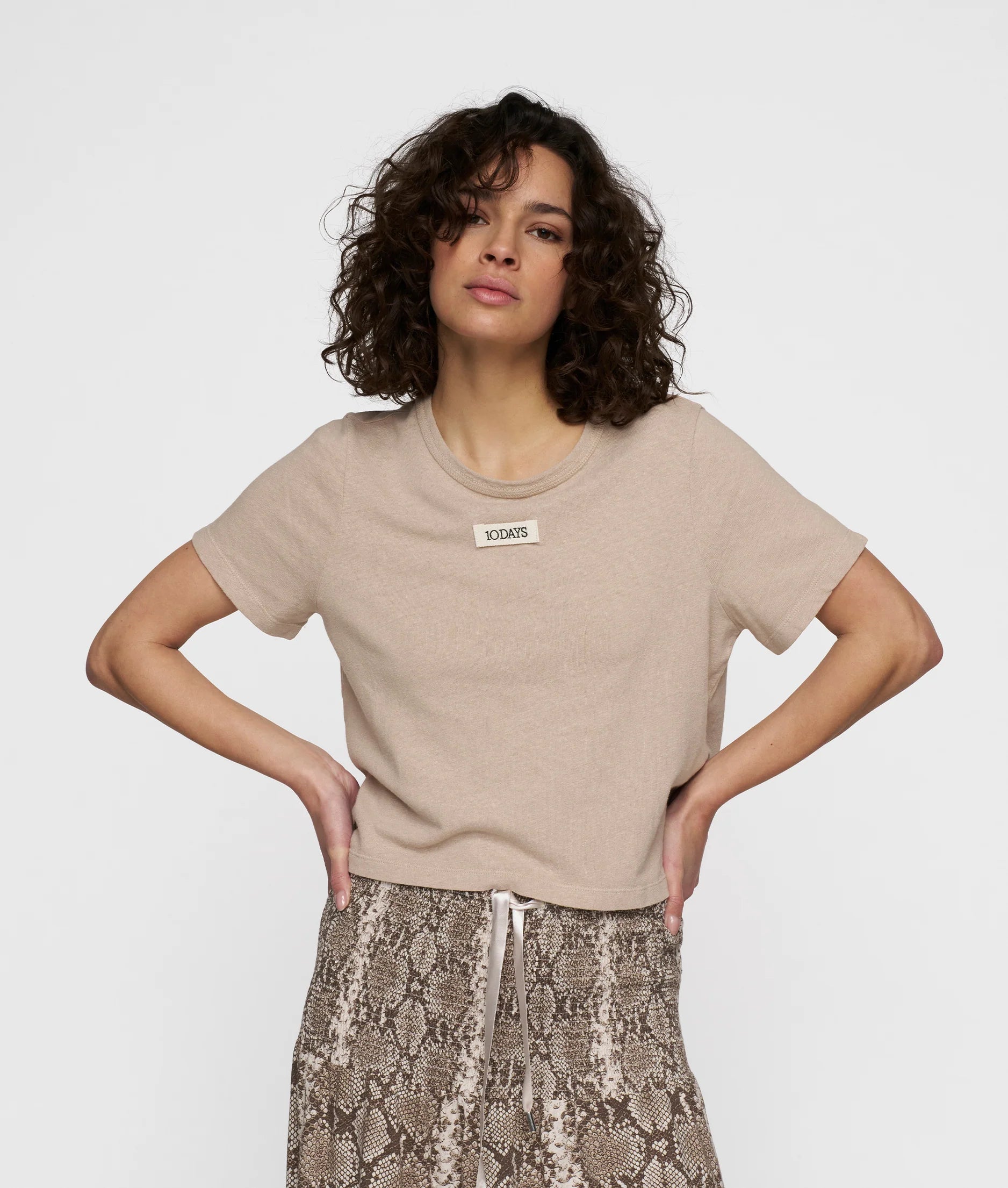 10 DAYS Petite Tee Linen