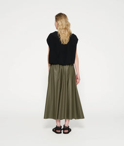 10 DAYS Leather Look Pleated Skirt in 2 Farben