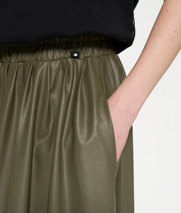 10 DAYS Leather Look Pleated Skirt in 2 Farben