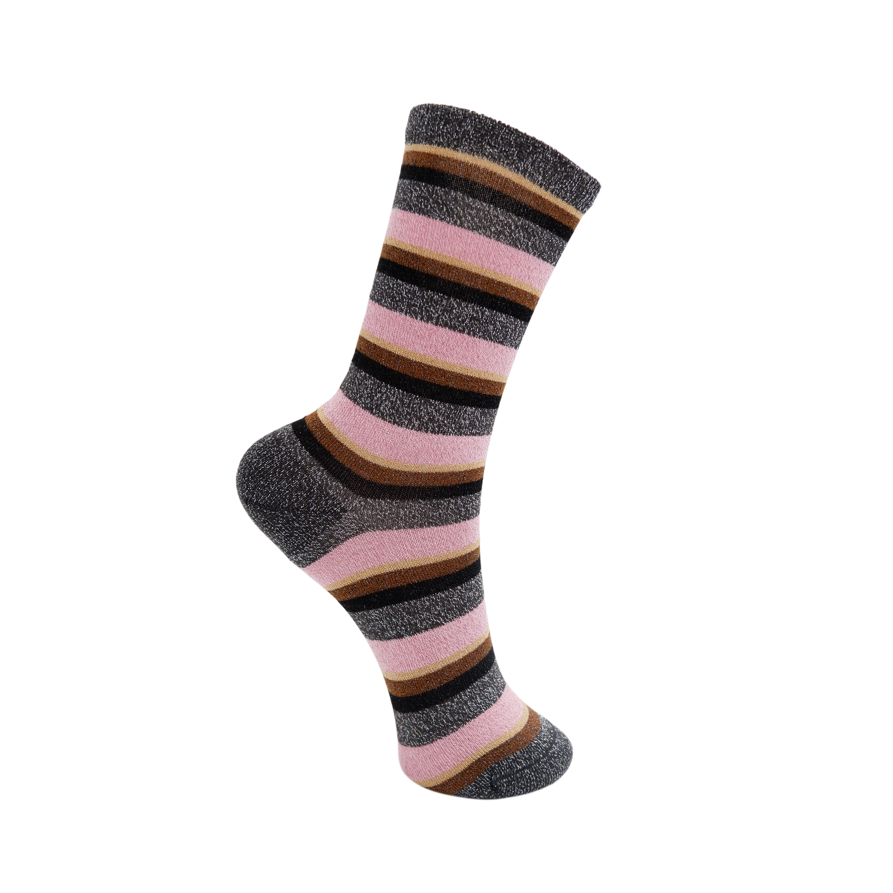 Black Colour Streifen-Socken Brandi