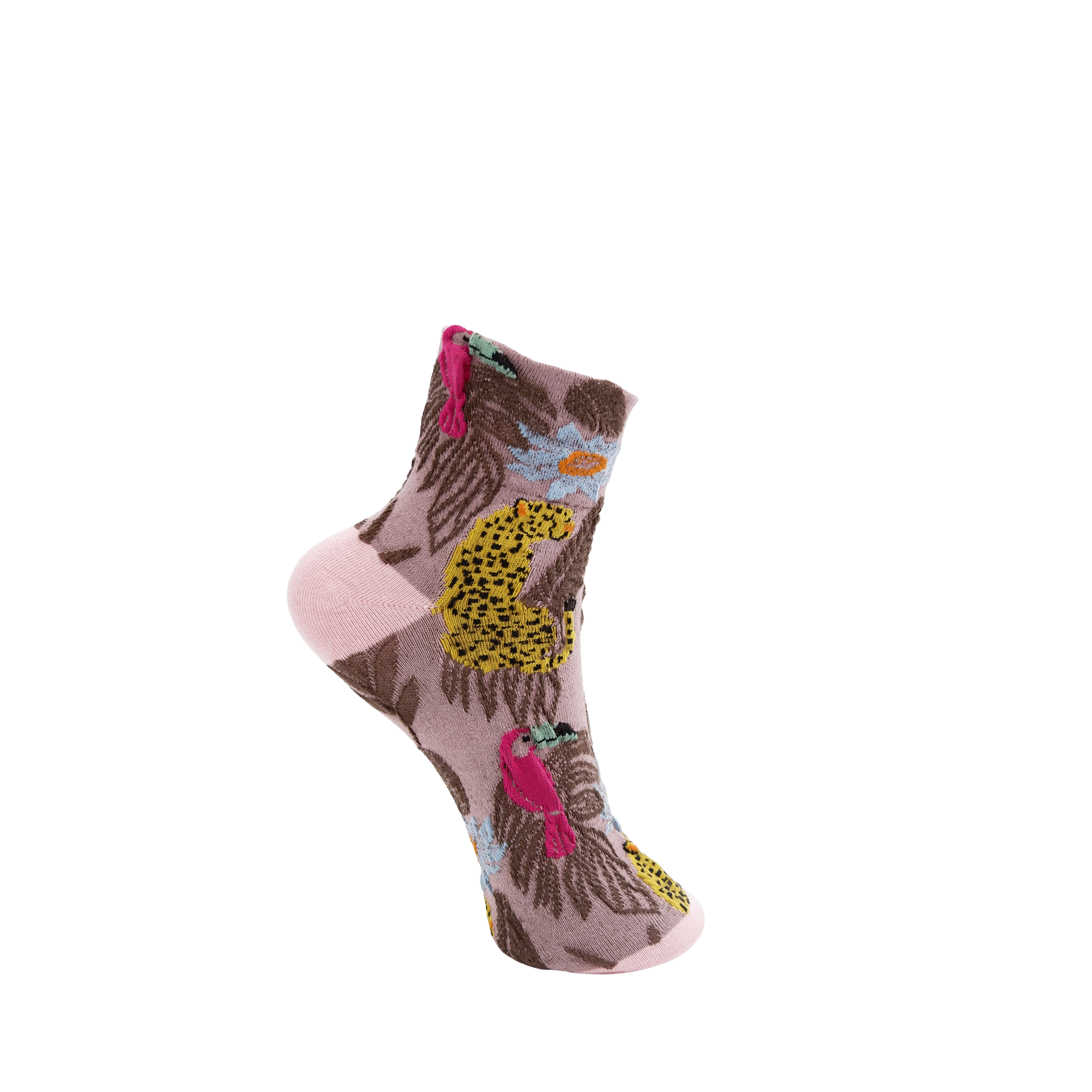 Black Colour Tier-Socke Elke