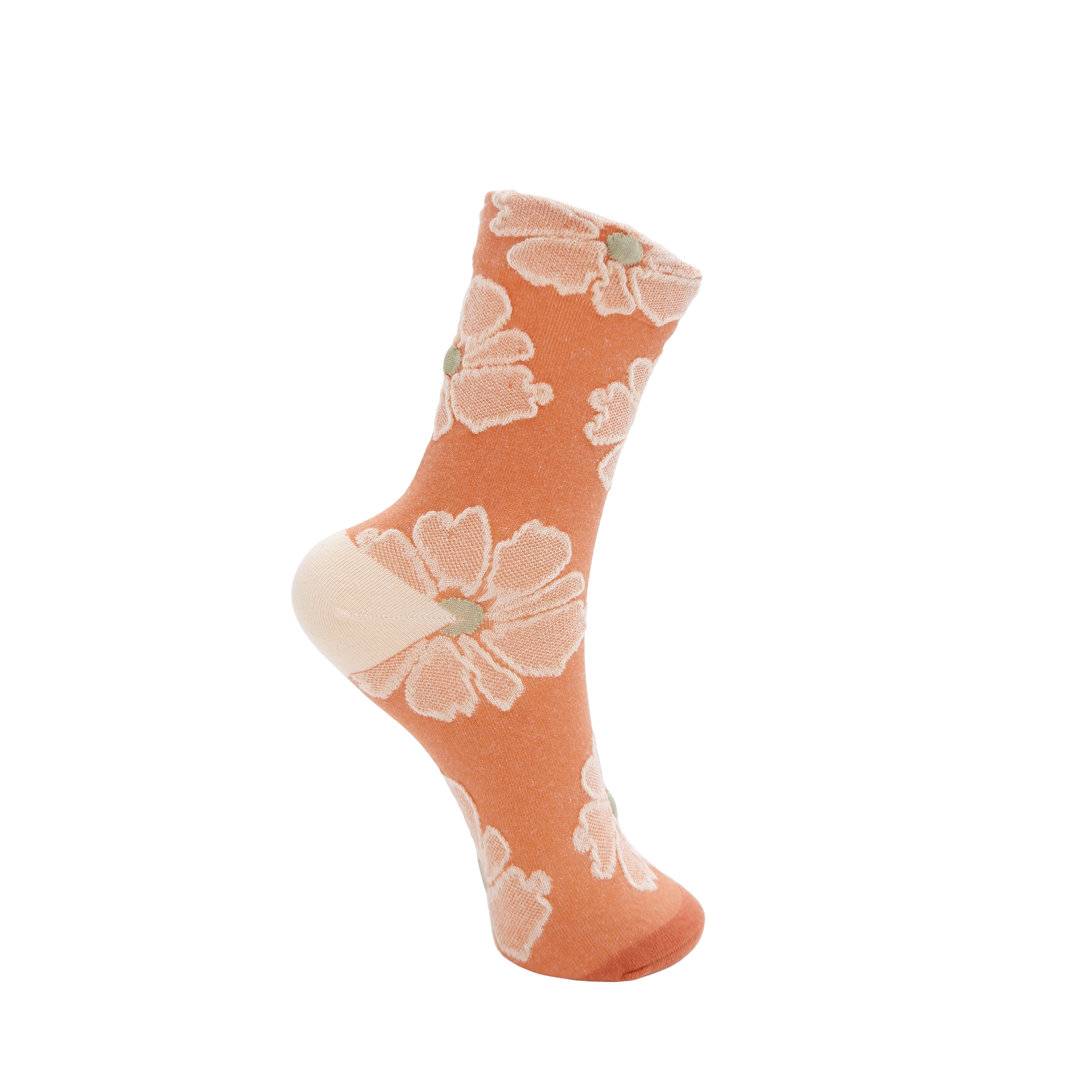 Black Colour Blumen-Socken Kalani