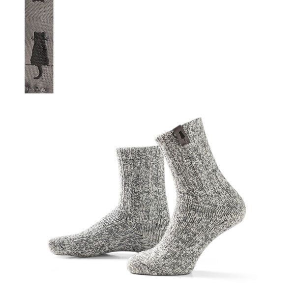 SOXS.CO Wollsocken mittelhoch Crazy Cat