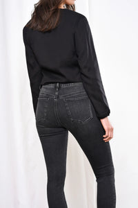 DAWN SUN UP Skinny Black Jeans 0385