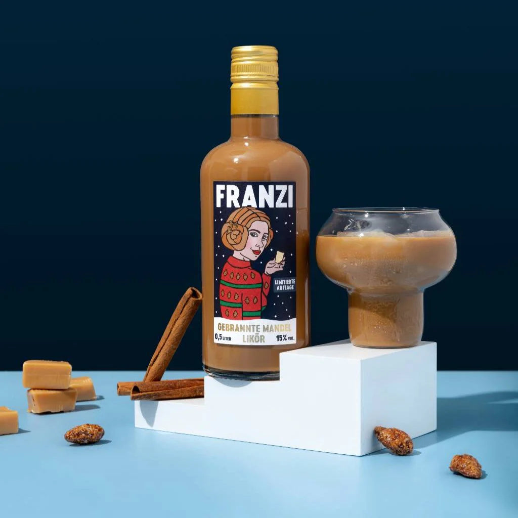 NORK FRANZI – FRANZBRÖCHTENLIKÖR (0,5L/15% VOL.) GEBRANNTE MANDEL