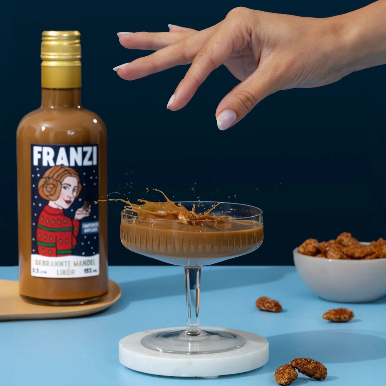 NORK FRANZI – FRANZBRÖCHTENLIKÖR (0,5L/15% VOL.) GEBRANNTE MANDEL