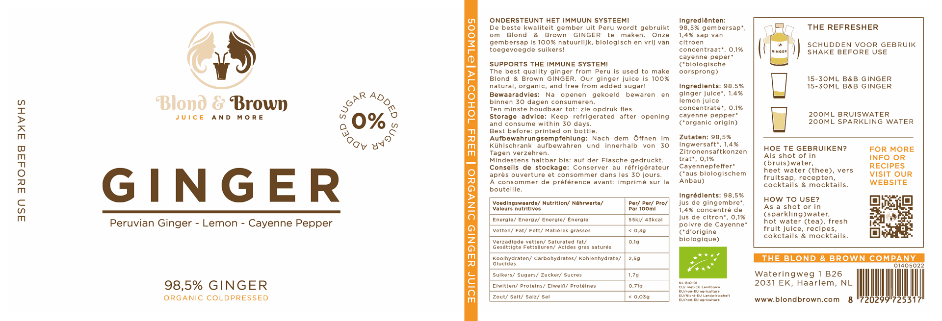 TheBlond&Brown Company INGWER Saft