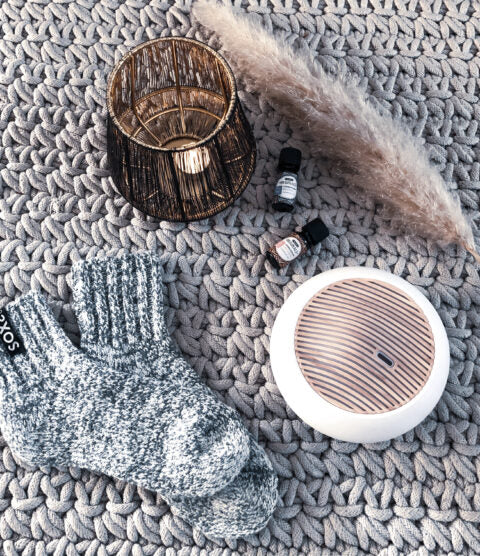 SOXS.CO Wollsocken kurz grau jet black