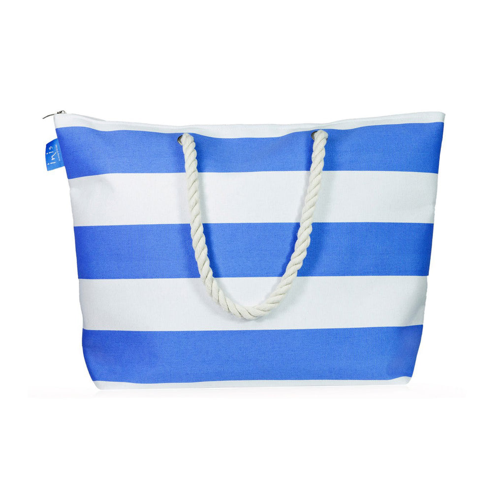 INIS Strandtasche blau weiß gestreift