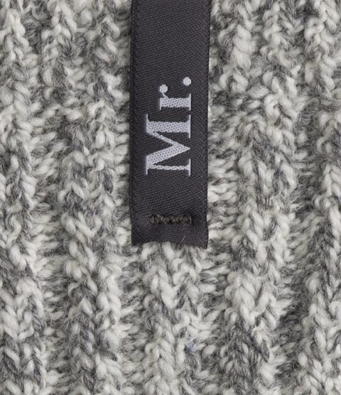 SOXS.CO Wollsocken Hochzeit Mr. & Mr. grau mittelhoch