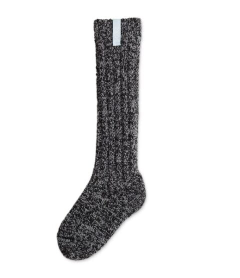 SOXS.CO Wollsocken lang und blau Porcelain Blue Knee