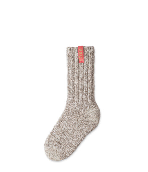 SOXS.CO beige Wollsocken, mittelhoch, sweet donut