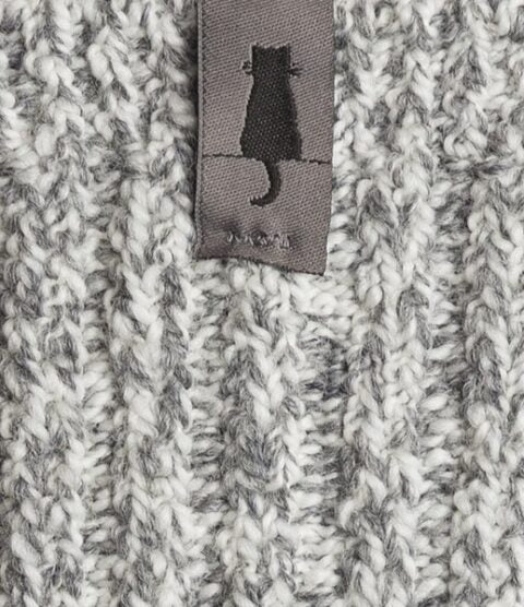 SOXS.CO graue Wollsocken mittelhoch crazy Katze