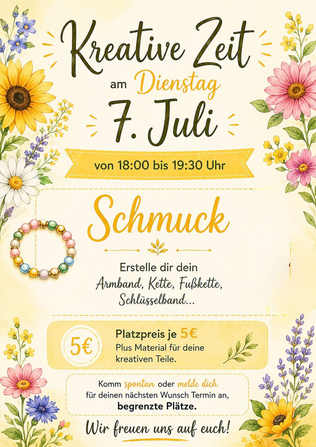 Kreative Dienstage im Juli