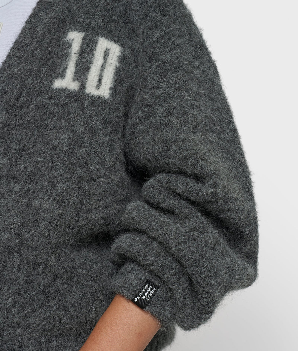10 DAYS Hairy Knit Cardigan