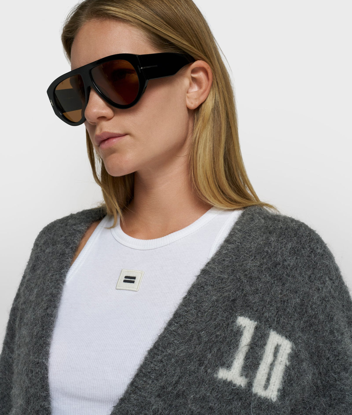 10 DAYS Hairy Knit Cardigan