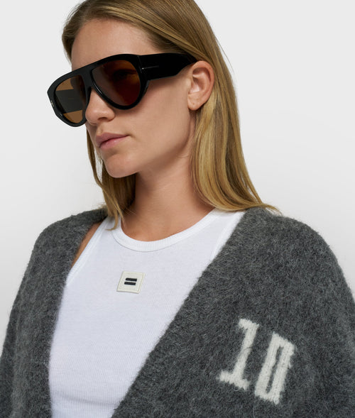 10 DAYS Hairy Knit Cardigan