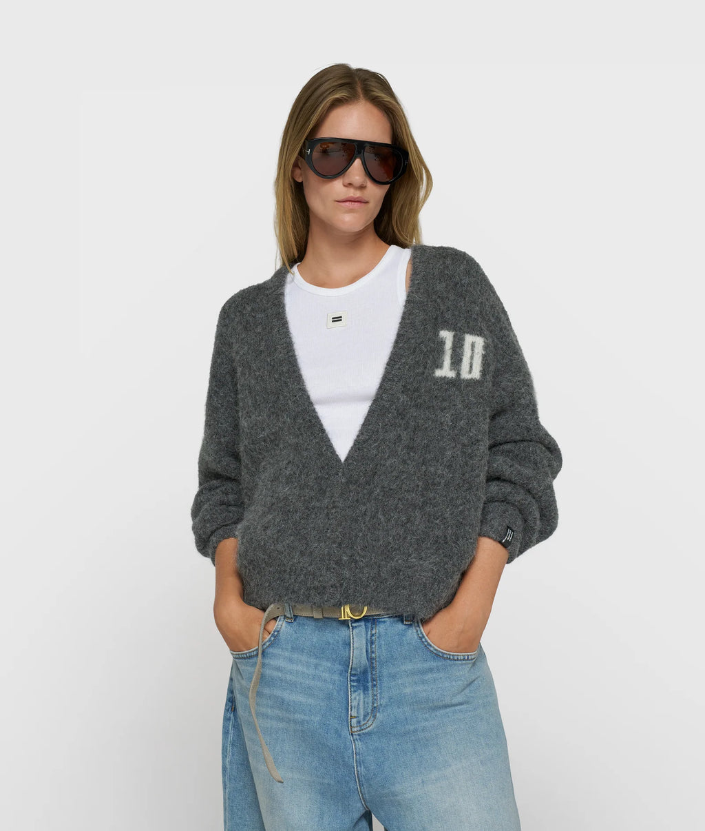 10 DAYS Hairy Knit Cardigan