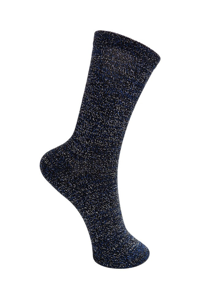 Black Colour lurex Socken