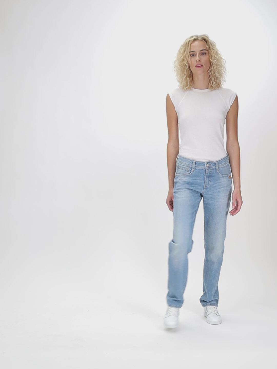 GANG 94AMELIE STRAIGHT real light wash
